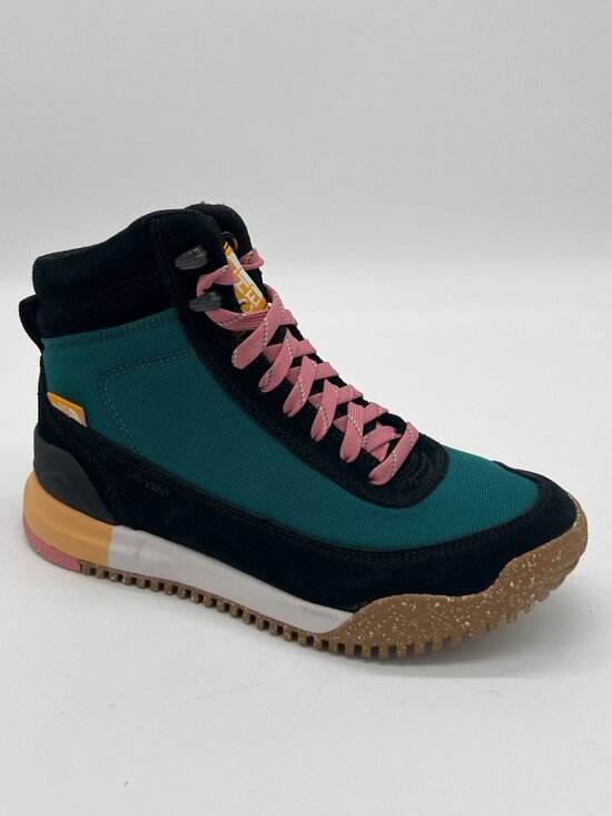 The North Face Womens Size 7 Right Boot Teal/Black With Pink Laces Durable Grip - Picture 1 of 7